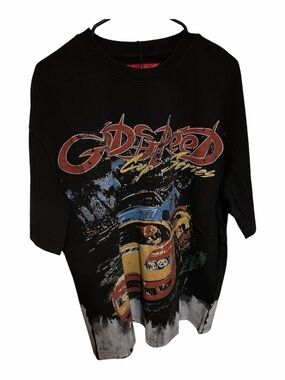 Godspeed Black Kids Short Sleeve Tee with Race Car Graphic